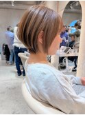 似合わせカットメルティカラー縮毛矯正ショート☆工藤昴錦糸町