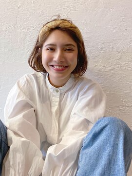 ストーク(stork) ベージュカラー×ボブ