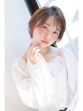 クシュ 本川越店(kusyu...) イメチェンホワイトブロンド外ハネボブ美髪ワイドバング韓国黒髪