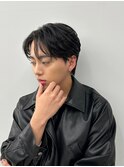 メンズマッシュ刈り上げ波巻きツイストスパイラルパーマ北千住