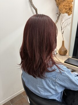 サロンドジョー(salon de joe) セミロング/レッドカラー