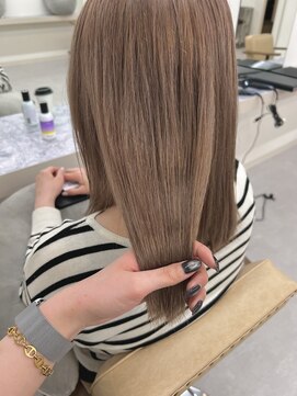 エトレ(etore) 大人気！大人ミルクティーベージュ/艶カラー/ケアブリーチ