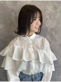 春夏のシースルーバングボブ/ロングボブ/外はねボブ/ロブ