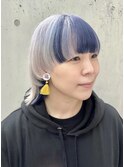 デザインカラー　ハイライト　ローライト　マッシュウルフ