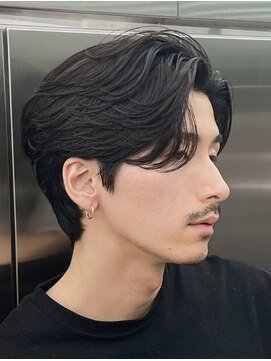 レタッチ バイ フィフス 天神大名(RETOUCH by fifth) 福岡天神メンズフェザーパーマフェザーショートスパイラルパーマ