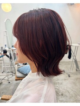 ロミー 本厚木(ROMMY.) 肌映えカラーチェリーレッドワインレッドブリーチなしカラー