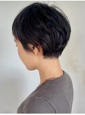 抜け感×涼しげショート