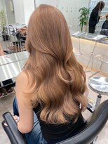 カラースタンド(COLOR STAND)&nbsp;ヘーゼルベージュマロンベージュケアブリーチ透明感カラーロング