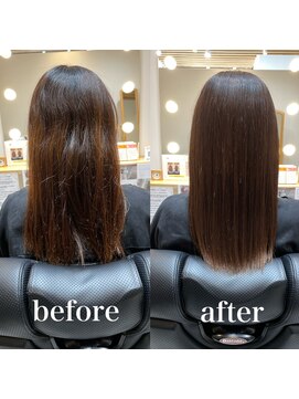 ツヤと髪 クリム(crim) 髪質改善エステカラー　ロング　白髪染め　30代、40代、20代