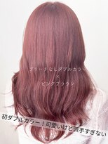 サラジュ 仁川店(SARAJU)&nbsp;【ダブルカラー特化】今田担当 ブリーチあり×ピンクブラウン