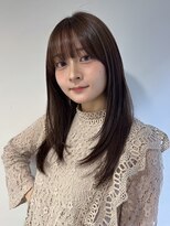 クラン(Chlan)&nbsp;ワンカールレイヤーロング　艶髪アッシュブラウン