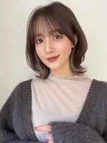 ハニーシブヤ(HONEY shibuya)&nbsp;大人可愛い20代30代40代くびれ外ハネボブ/チャコールグレー2