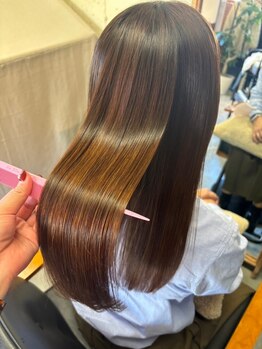 【甲東園2分】人気の＜酸性ストレート＞で髪への負担を抑えながらナチュラルストレートヘアを実現◇