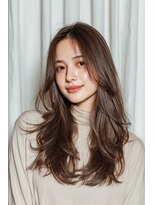 リアン アオヤマ(Liun Aoyama)&nbsp;ハッシュカットロングレイヤーバタフライカット韓国