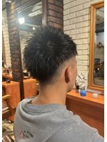 ヘアメイク フレンシア(hair make flencia)&nbsp;清潔感◎男を上げるアップバングショート【067スタイル】