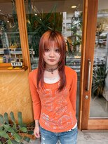 シツ(situ)&nbsp;ミディアムレイヤー　オレンジカラー　デザインカラー