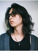 メンズボブメンズミディアムパーマニュアンスパーマルーズパーマ