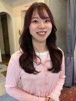ヘアーアイスカルテット(HAIR ICI QUARTET)&nbsp;ブリーチなしカラー◎春ピンク×顔周りレイヤー20代30代