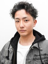 カーウォッシュバーバー(CARWASH BARBER)&nbsp;メンズ波巻きツイストスパイラル刈り上げセンターパート0401