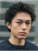 渋谷メンズパーマルーズショートアクティブショートツイスパ緩め