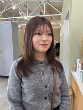 キュオンシア(CUEON. ciea) レイヤースタイル×柔らかベージュ