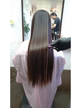 ブラウン ブラウンの写真/ヘナ縮毛矯正　クセがとれなく、気に召されなかったら全額返却いたします。