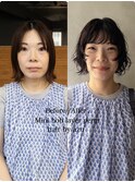 Mini bob layer perm /azu