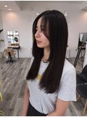 ショコラブラウン × 顔周りレイヤー