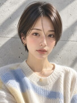 ノア 三宮店(NOA) 【NOA】大人ハンサムショート×丸みショート｜顔まわりレイヤー