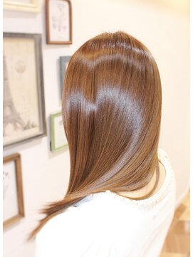 ヘアーラウンジ ハピル(Hair lounge Hapir) 【髪質改善】ハピルのナチュラルストレート×艶カラー/20代30代