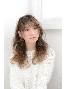 ラボヌールヘアーグレース 門前仲町店(La Bonheur hair grace) セミロングウェーブ70