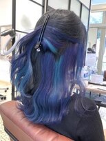 クアトログランシュ ひたちなか店(QUATRO×GranCieux)&nbsp;インナーカラー×オーロラカラー