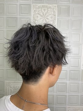 トリエラ(TRIELA) 赤橙フェードモヒカン