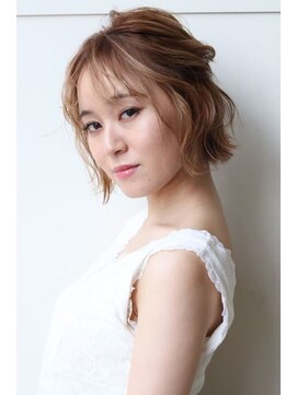 ノイ(neu) ボブヘアアレンジ×ゆるふわ×パーティーヘアセット×結婚式ヘア