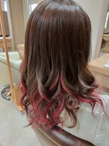 ヘアサロンアンドヘアメイクディー(hair salon hair make D)&nbsp;仙台D　ダブルカラー×くびれヘア×ロングレイヤーｓｔｙｌｅ