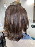 白髪染め×ハイライト