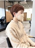 刈り上げショート×髪質改善カラー
