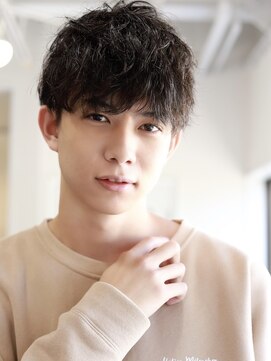 ソイクフ 高田馬場店(SOY-KUFU) MEN'S HAIR マッシュパーマアッシュブラック束感ショート