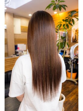 ヘアーメイク ダンス(hair make DANCE) 2ヶ月半付けたプルエクステの取り替えとブリーチカラー！