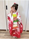 ３歳七五三着付けヘアセット