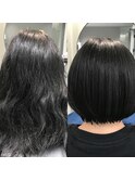 【縮毛矯正】髪質改善艶髪ストレートエステ