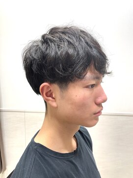 ヨシザワインク プレミアム 築地店(YOSHIZAWA Inc. PREMIUM) 築地ゆるふわスパイラルパーマメンズツーブロックノーセット