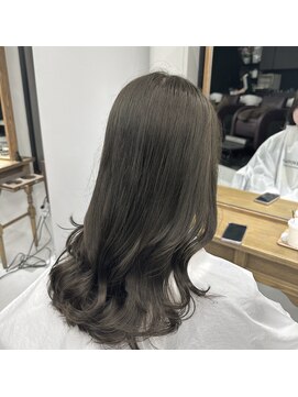 ハピネス 梅田茶屋町店(HAPPINESS) ブリーチなしダブルカラー/オリーブグレー