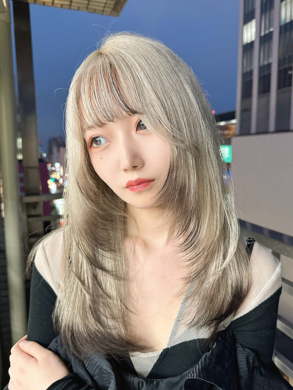 ホワイトベージュ×ブラウン：L214368847｜モニカ 栄店(MONIQA)のヘア