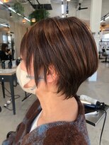 グランデュール 東静岡池田店(GRANDEUR)&nbsp;ダブルカラーミルクティーベージュカラーケアブリーチ韓国ボブ