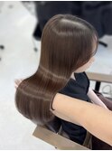 韓国くびれロング レイヤーオルチャン小顔前髪 艶髪 髪質改善
