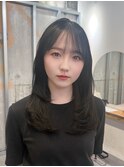 ダブルカラー/大人ボブ/黒髪スタイル/髪質改善/縮毛矯正