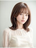 20代30代40代◎シースルーバング外ハネロブ