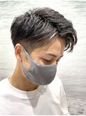ツーブロックアップバングカラーワックス