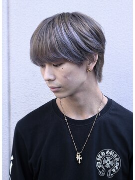 ノイセル 西本町(Noisyle) フェザーパーマスパイキーショートブルーブラックサーフカール☆